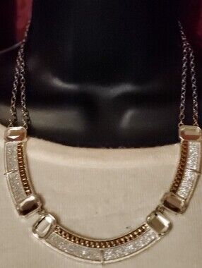 Classic Gold-Tone Curved Pendant Necklace - Women Jewelry